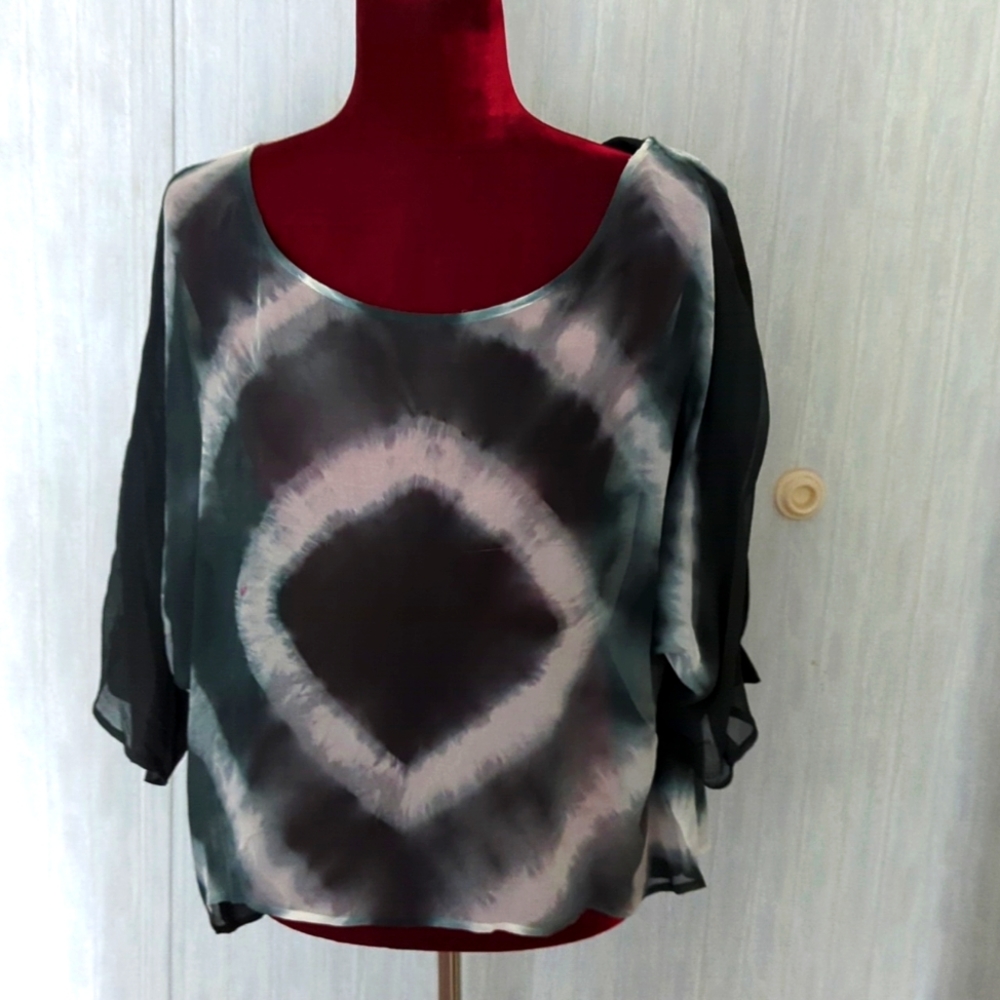 Almost sheer blouse